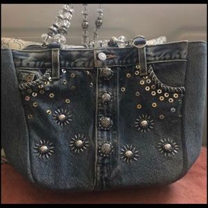Ladies Decorated Jean purse 👜 bag